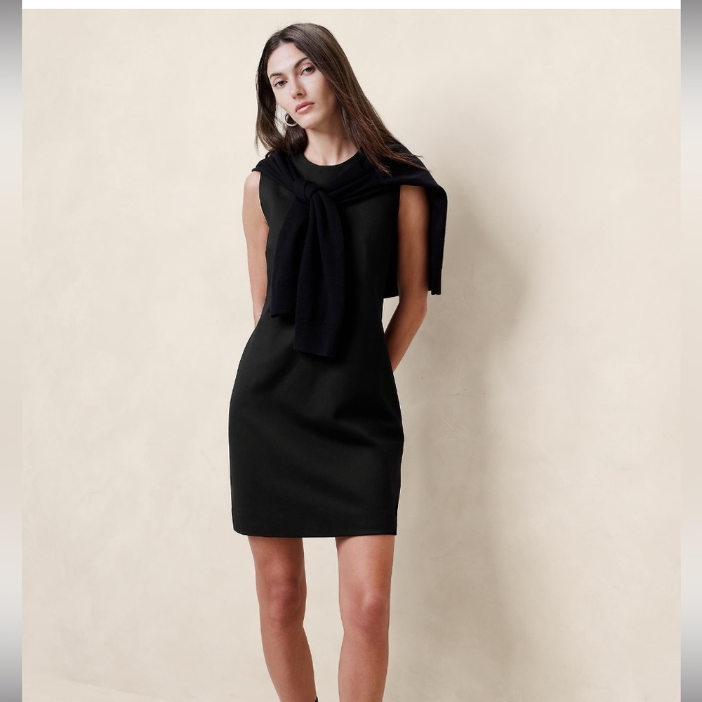 BANANA REPUBLIC EVERYWHERE PONTE SHEATH DRESS